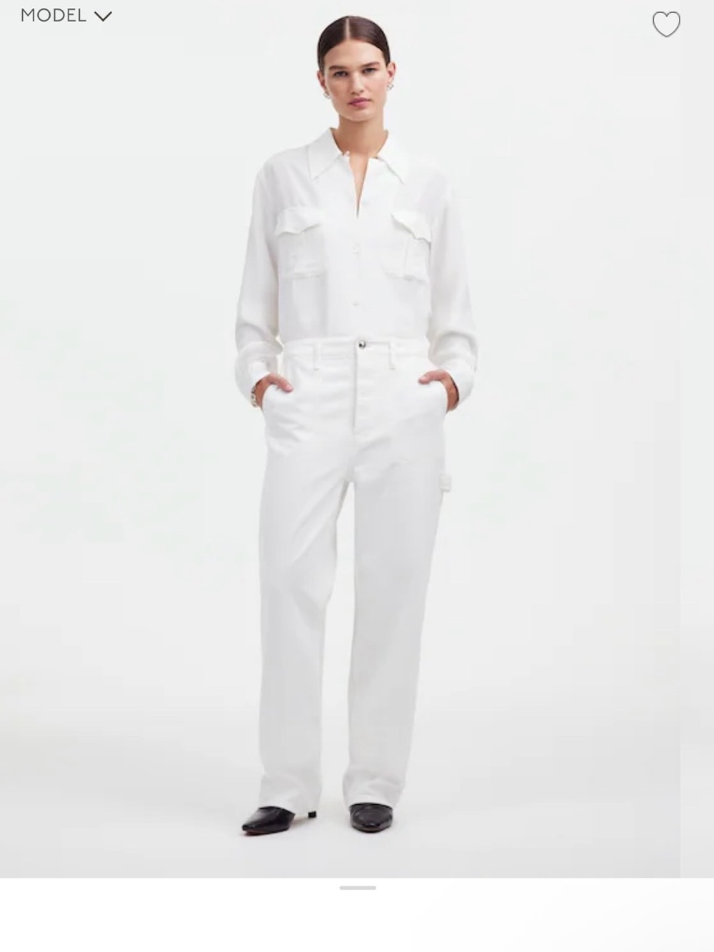Alexa Chung for Madewell Workwear Jeans in True White Sz 27